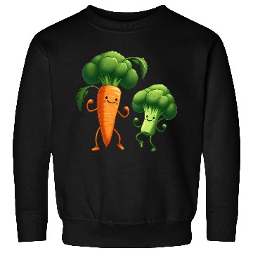 Discover Carrot Dancing with Broccoli Sweatshirts