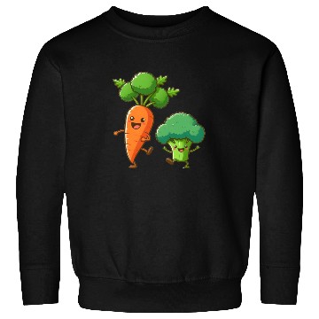 Discover Carrot Dancing with Broccoli Sweatshirts