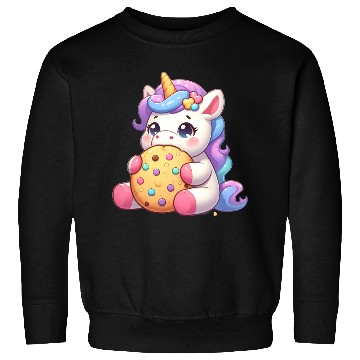 Discover Unicorn Enjoying a Cookie Sweatshirts