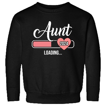 Discover Aunt 2024 loading bar for soon to be auntie Sweatshirts