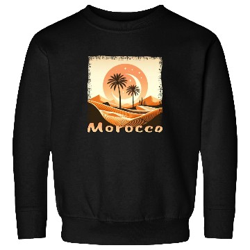 Discover Morocco Sahara Sunset with Palm Sweatshirts