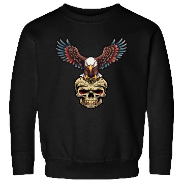 Discover AI Eagle & Skull Kids Sweatshirts Design