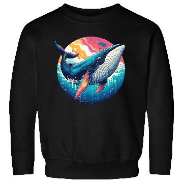 Discover colorful whale Sweatshirts
