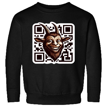 Discover Qr Code Goat: Scan for Baaa-mazing Content! Sweatshirts