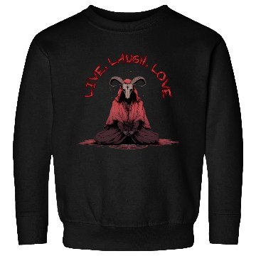 Discover Live, Laugh, Love Baphomet Sweatshirts