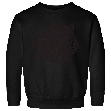 Discover Wombat Tribal Style Vector Design Single Color Sweatshirts
