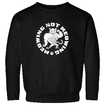 Discover Mewing Not Meowing Funny Cat Meme Jawline Sweatshirts