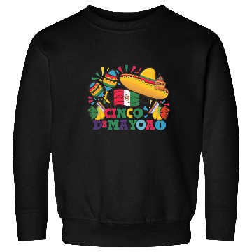 Discover Cinco de Mayo: Mexican Flag Design Sweatshirts
