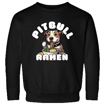 Discover Pitbull Eating Ramen Sweatshirts