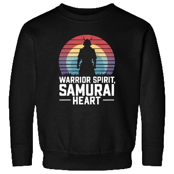 Discover Samurai On A Retro Sunset Sweatshirts