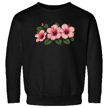 Discover Tropical pink hibiscus flowers Sweatshirts