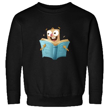 Discover Happy Book Lover Reading Adventure Sweatshirts