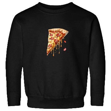 Discover Slice Of Melty Pepperoni Pizza Delight Sweatshirts