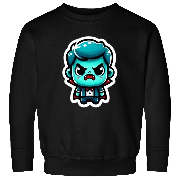 Discover Aquatic Fury: Angry Aqua Vampire Sweatshirts
