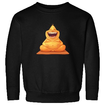 Discover Joyful Yellow Creature Embracing Laughter Sweatshirts
