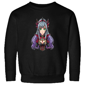 Discover Green Eyes Gothic Anime Girl Sweatshirts