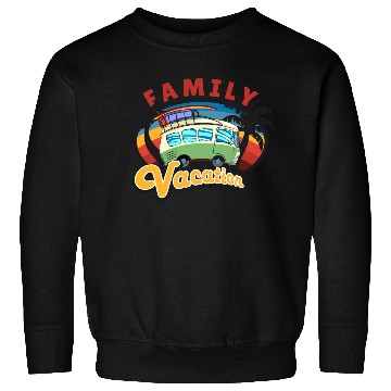 Discover mini bus on a family vacation trip Sweatshirts