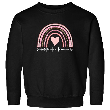 Discover Substitute Teacher Boho Rainbow Back To School Sweatshirts