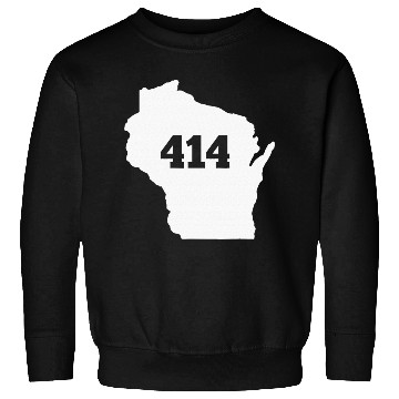 Discover Wisconsin 414 Area Code Sweatshirts