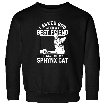 Discover Best Friend Funny Sphynx Cat Mom Sweatshirts