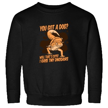 Discover I Raise Tiny Dinosaurs Lizard Gekkota Crested Sweatshirts
