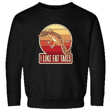 Discover I Like Fat Tails Crested Lizard Gekkota Leopard Sweatshirts