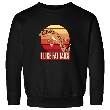 Discover I Like Fat Tails Crested Lizard Gekkota Leopard Sweatshirts