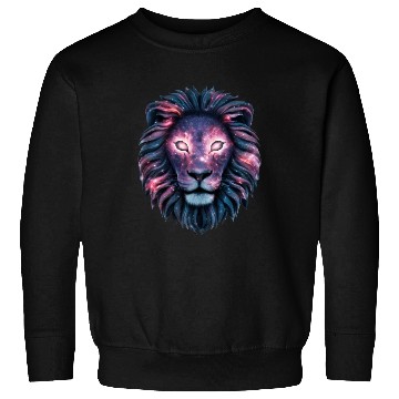 Discover Lion Head with Galaxy Style Sweatshirts