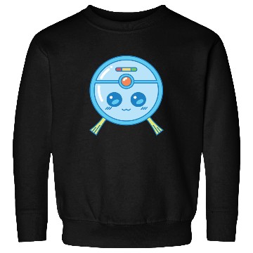 Discover Cute Robot Vacuum Cleaner Kawaii Sweatshirts