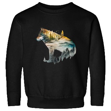 Discover Wolf Print, Cosmic Wolves, Animal Print, Cosmos Sweatshirts