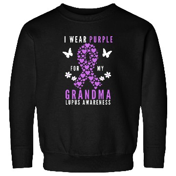 Discover I wear purple for my grandma lupus awareness Sweatshirts