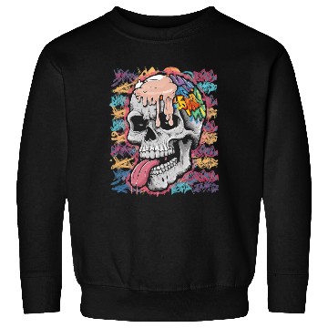 Discover Graffiti style skull Sweatshirts