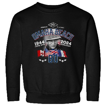 Discover Omaha Beach D-DAY 80th Anniversary Heritage Sweatshirts