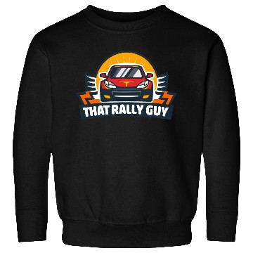 Discover That Rally Guy Logo Car Sweatshirts