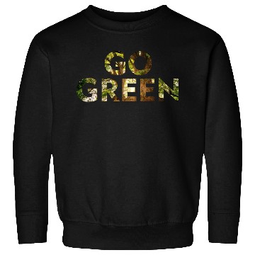 Discover Go Green Design Logo Abstract Sweatshirts