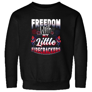 Discover Freedom Firecrackers Patriotic Teacher Sweatshirts