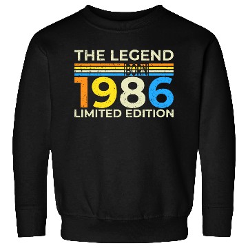 Discover The Legend 1986 Logo Design Limited Edition Sweatshirts