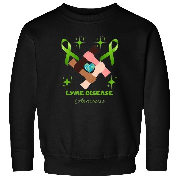 Discover Lime Green Ribbon Lyme Disease Awareness Sweatshirts