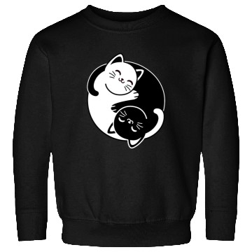 Discover Yin and Yang Cats Sweatshirts