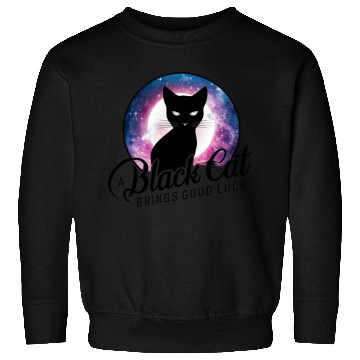 Discover Cosmic Luck Black Cat Sweatshirts