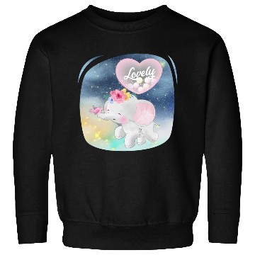 Discover Lovely Elephant And Bird Walking Up Using Balloon Sweatshirts