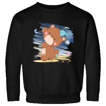 Discover Sleeping Bear Walking On Beach Using Piyama Sweatshirts