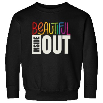Discover Beautiful Inside Out (black) Sweatshirts