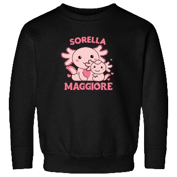 Discover I Will Be Big Sister 2022 For Siblings axolotl Sweatshirts