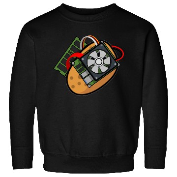 Discover Potato Sticker Sweatshirts