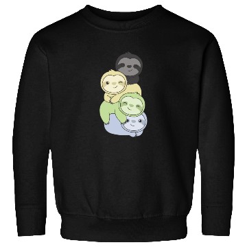 Discover Cassgender Flag Pride Lgbtq Cute Sloth Sweatshirts