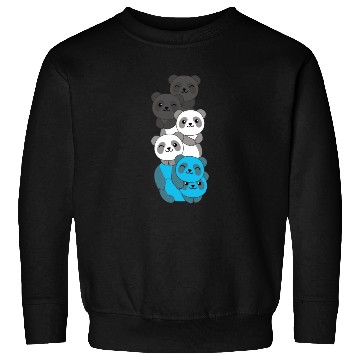 Discover Mascic Flag Pride Lgbtq Cute Panda Sweatshirts