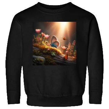 Discover butterfly on tree Sweatshirts