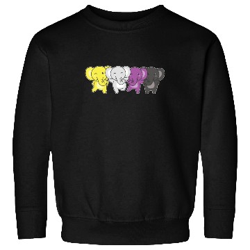 Discover Nonbinary Monkey Flag Pride Lgbtq Cute Monkeys Sweatshirts