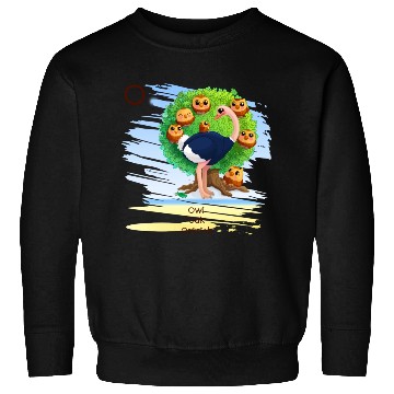 Discover Unique Creative Cute O Alphabet Owl Oak Ostrich Sweatshirts